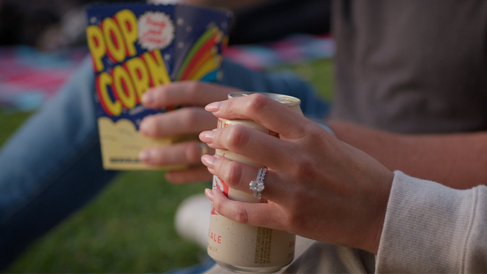 Drinks and snacks at Harbour View Cinema 