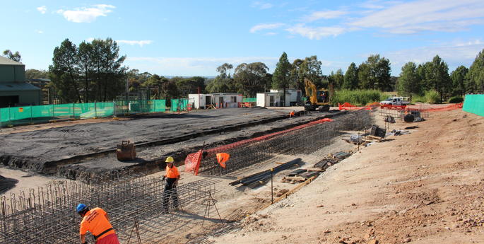 Elephant facility construction progressing